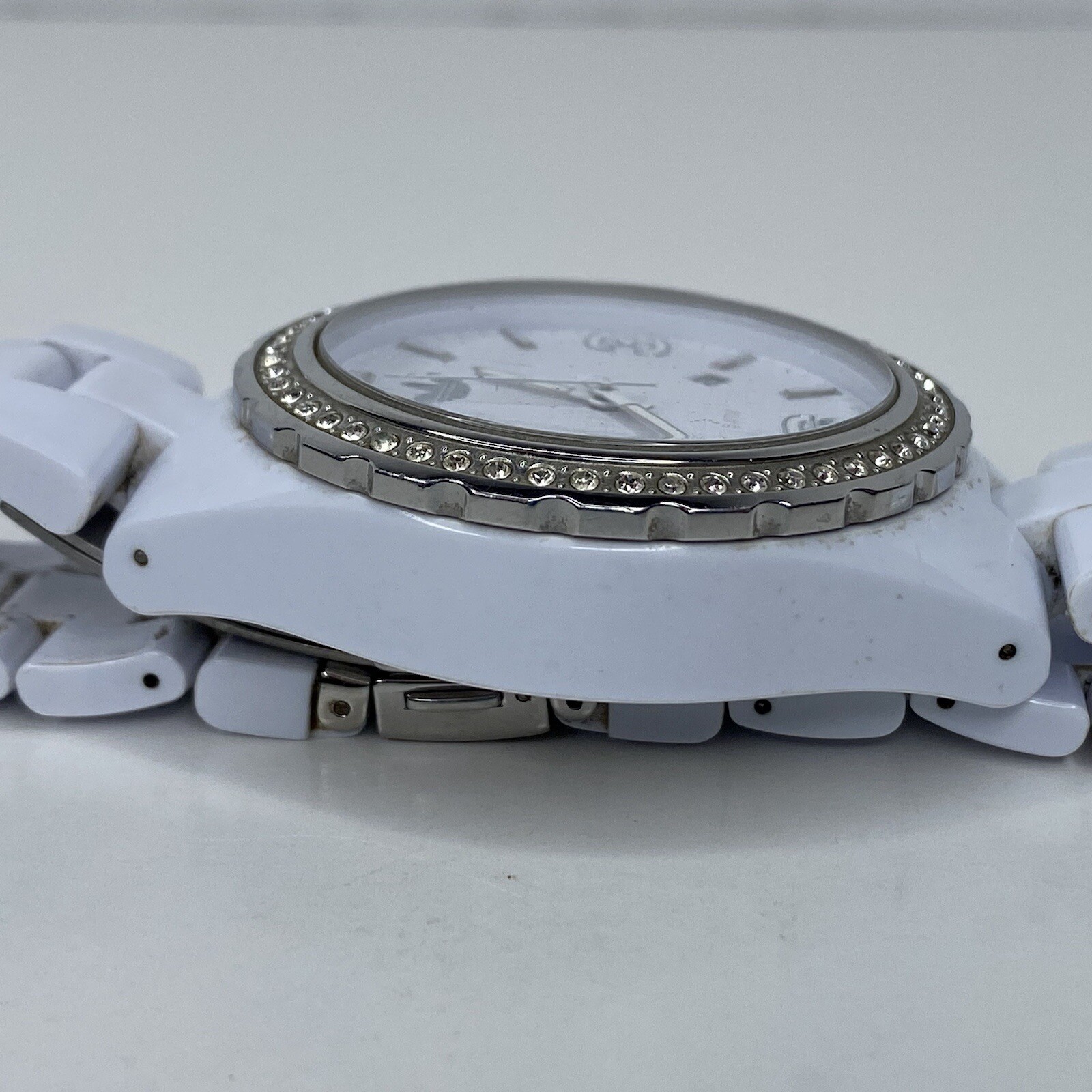 Adidas Cambridge Chronograph Watch White Polycarbonate 44mm Unisex ADH2505