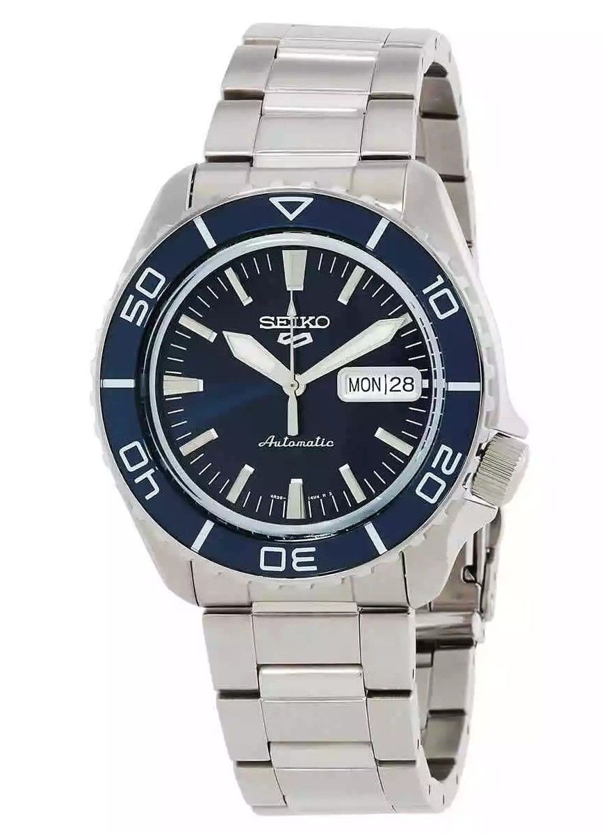 Seiko 5 Sports SKX Series Blue Sunray Dial Automatic SRPK97K1 100M Mens watch
