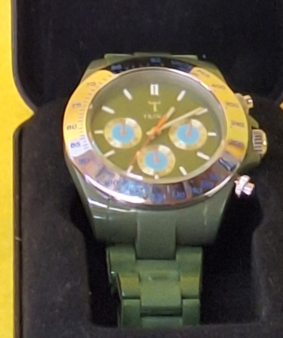 Triwa Karelen Chrono Green Unisex Adults fashionable Wristwatch From Sweden