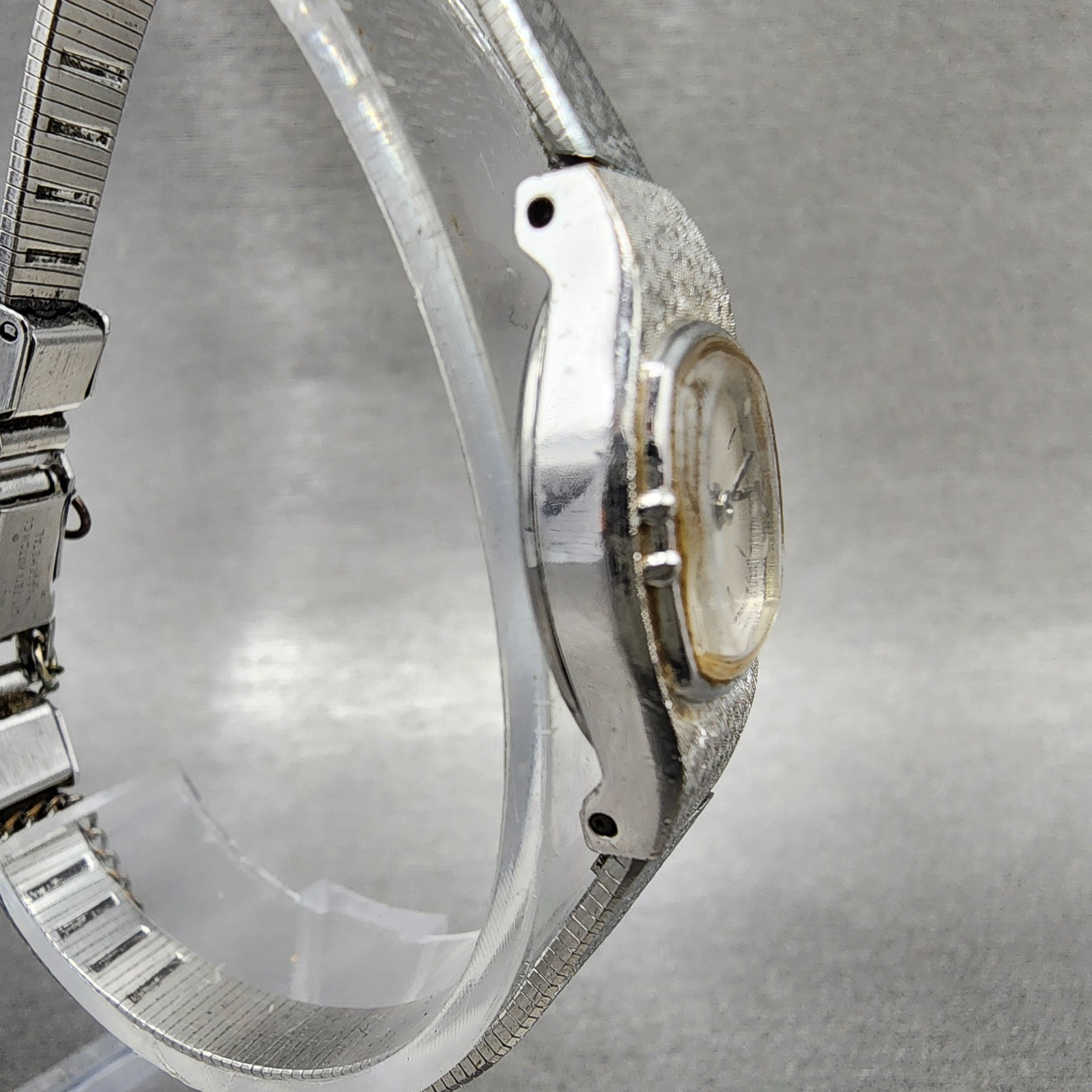 Citizen CQ Watch Women 16mm Silver Dial Silver Tone Square 3220-891481 New Batt