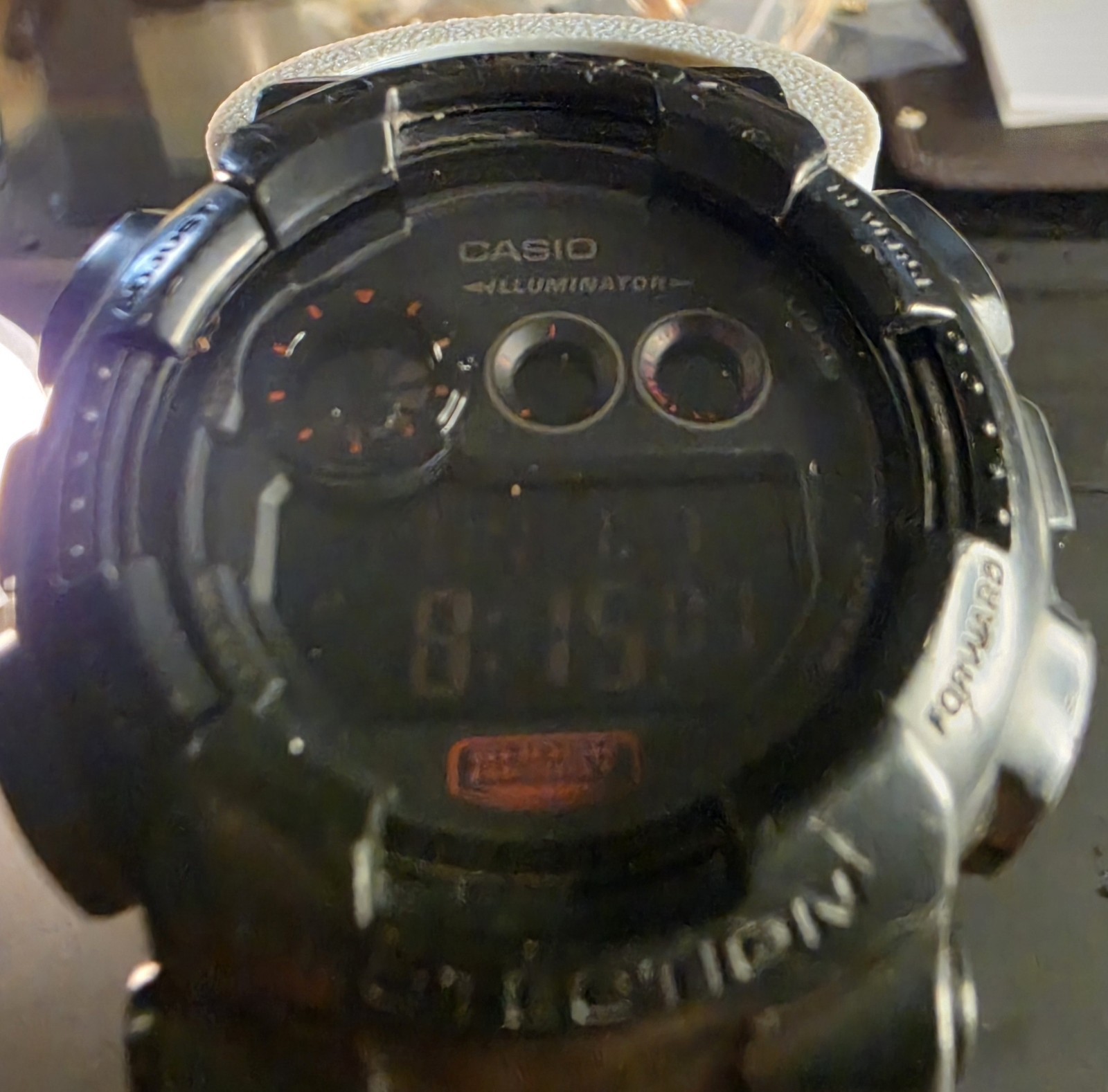 Casio G-SHOCK Quartz Digital Shock-Resistant 200m Black Resin Strap Model 3427.