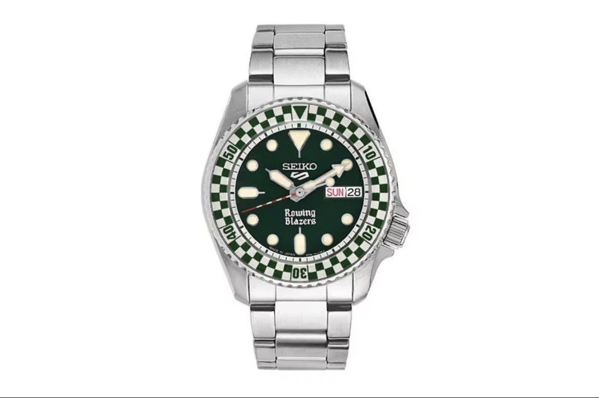 Seiko 5 X Rowing Blazers X Wind Vintage Rally – Green 38mm – SRPM21