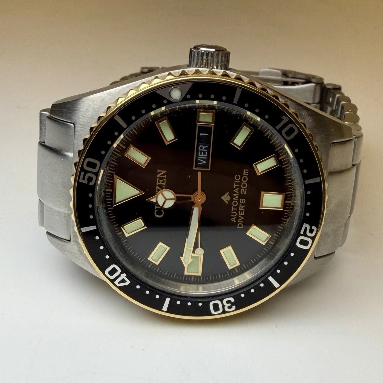 Citizen Promaster Automatic Diver Men’s 41mm Watch Stainless Day Date NY0125-83E