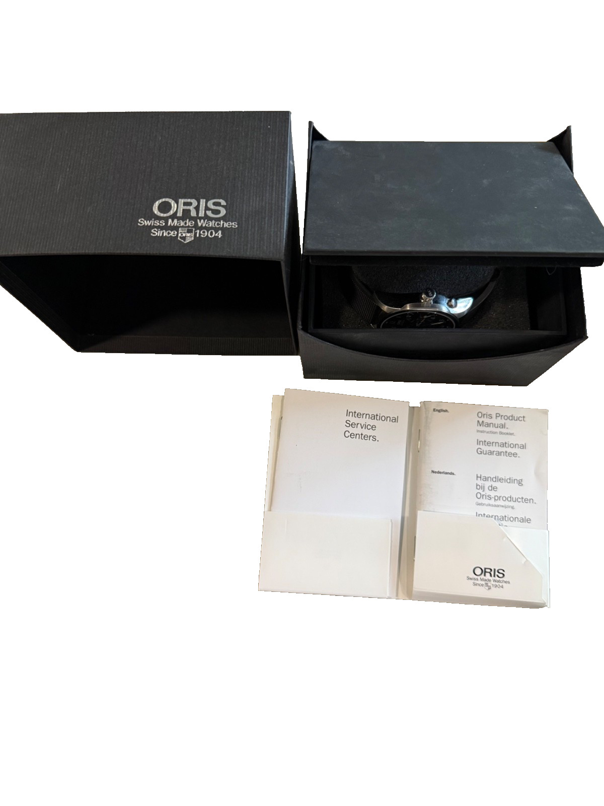 ORIS Classic XXL Worldtimer Ref 7513 Automatic Stainless Box and Manuals Black