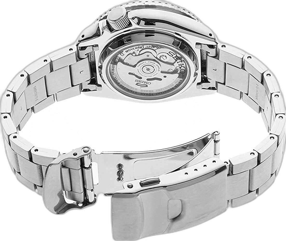 SEIKO SRPD57K1 Automatic Watch Stainless Steel Black Silver New