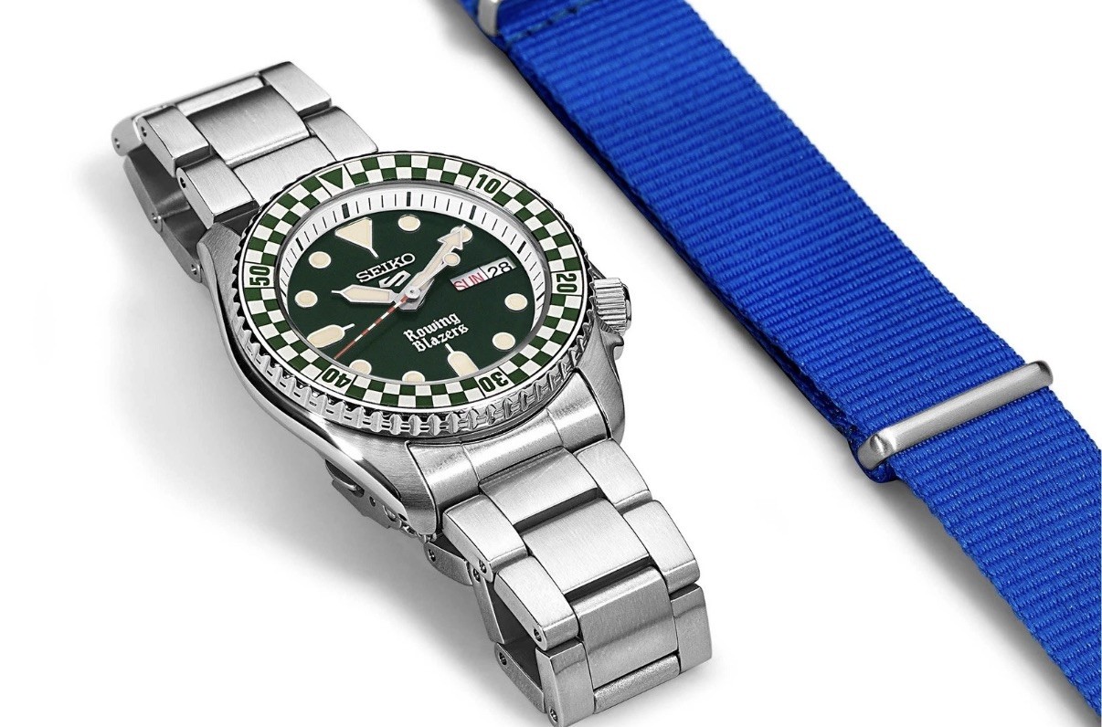 Seiko 5 X Rowing Blazers X Wind Vintage Rally – Green 38mm – SRPM21