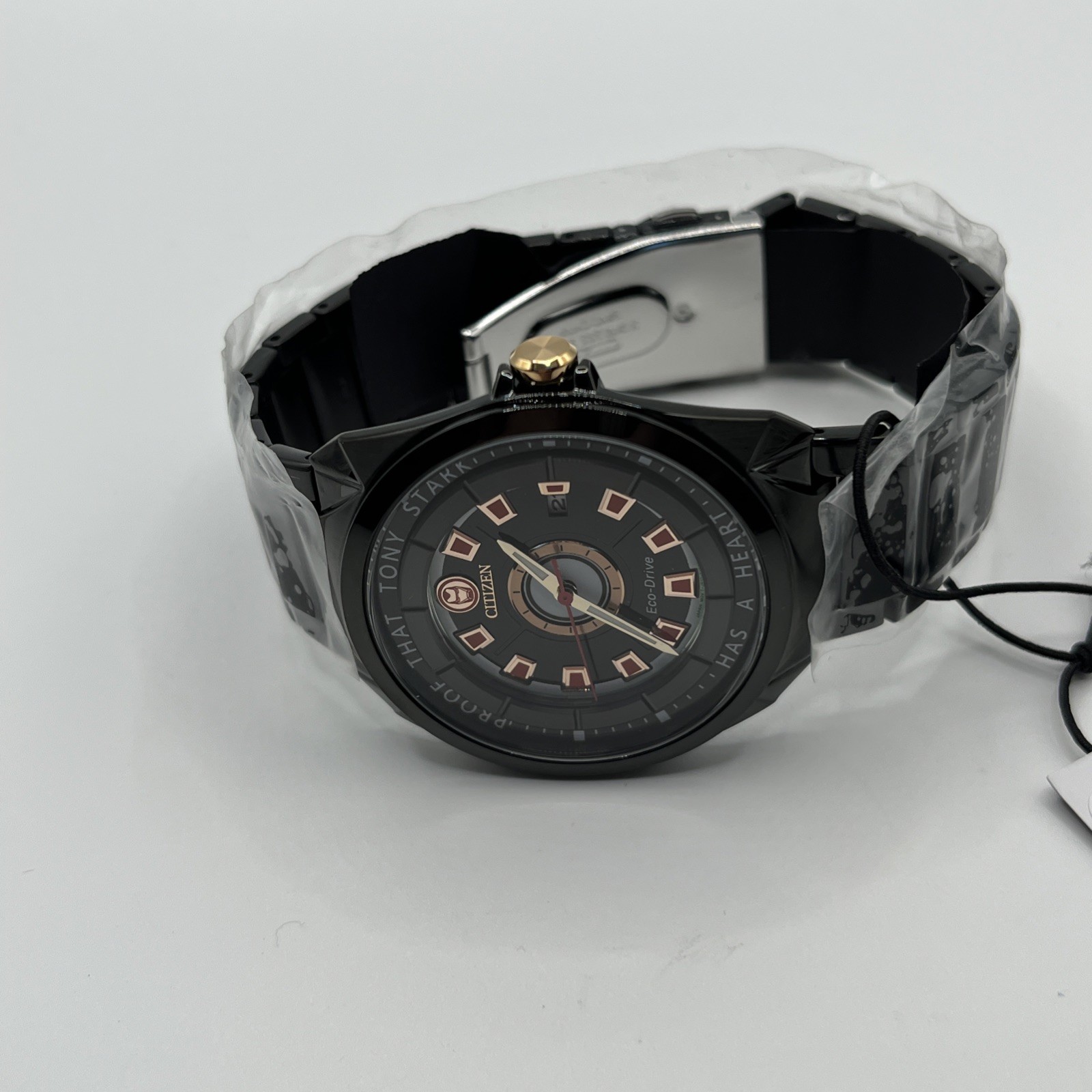 Citizen Marvel Tony Stark Men’s AW1017-58W 43mm Watch Eco Drive NWT $350