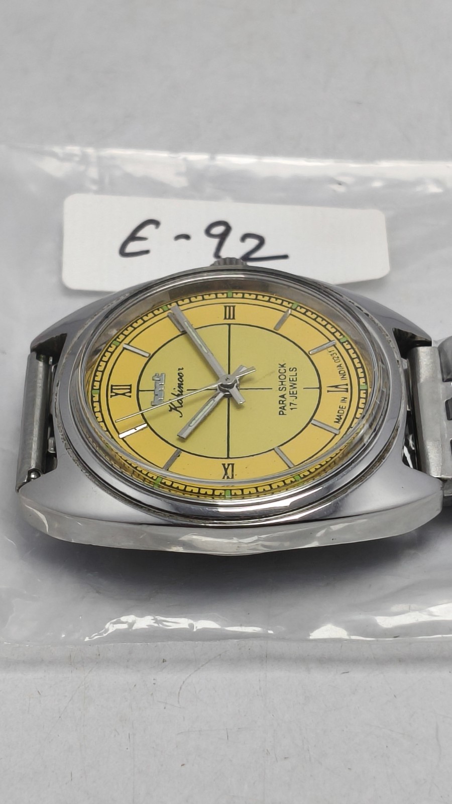 HMT Kohinoor 17J Hand Winding Wrist Watch For Men’s In Working Condition