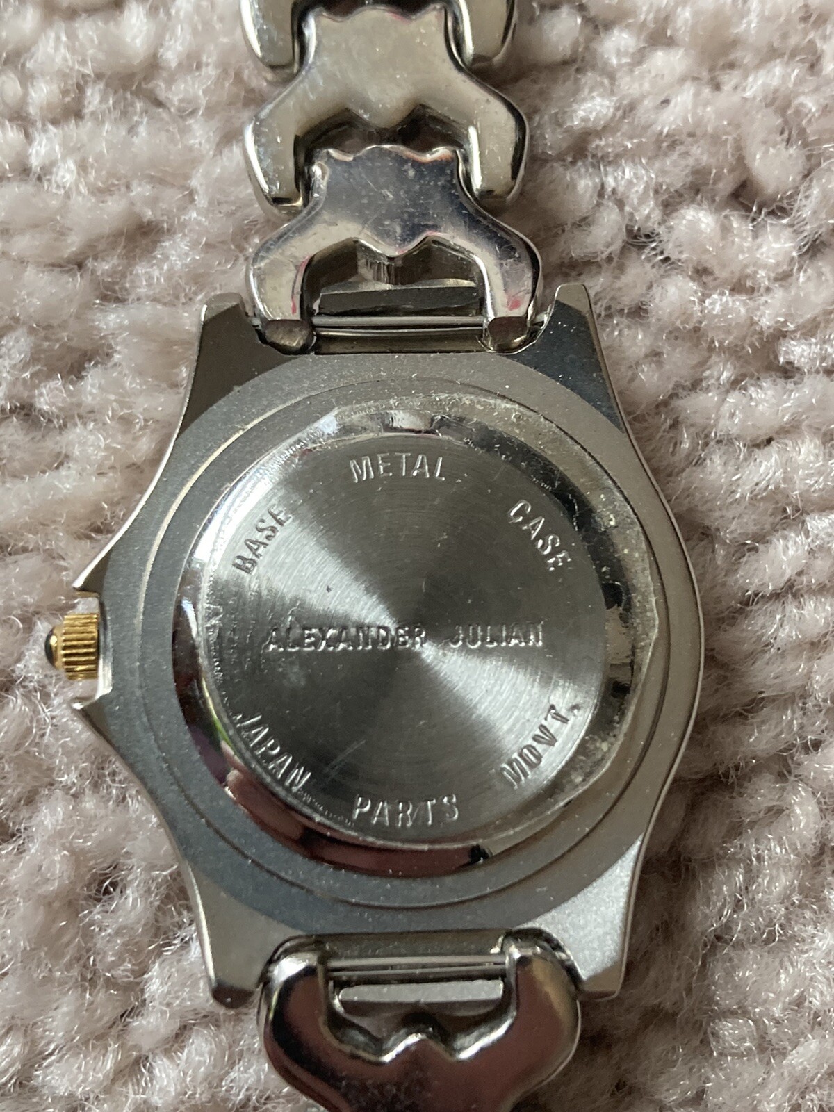 Alexander Julian Women’s Analog Dial Formal/Dress Quartz Watch Silvertone