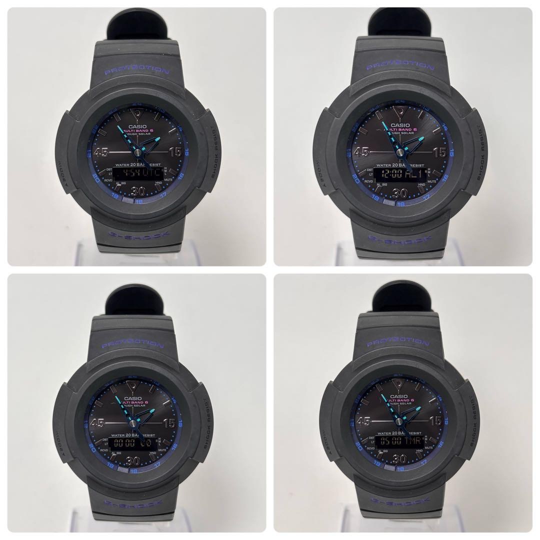 [Working] Casio Men’s Watch G-Shock Blue Hands Matte Black Solar Radio Contr