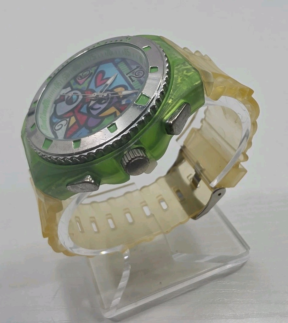 Pop Art Analog Quartz Watch Fish Design Theme New Battery