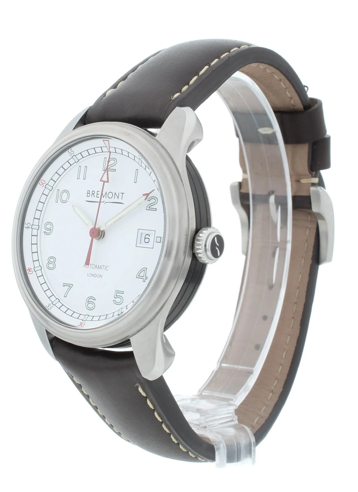 Bremont Airco Mach 1 Brown Strap 40mm Automatic Men’s Watch AIRCO-M1-WH-R-S