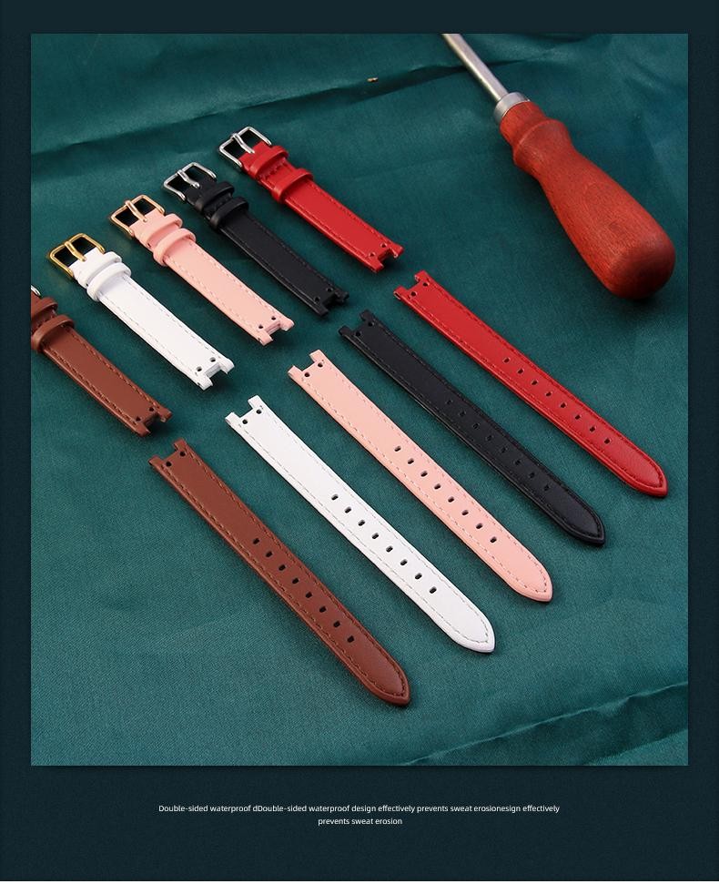 for Anne Klein Quality Genuine Leather Watch Band Straps Women Ak2618 2157 2156