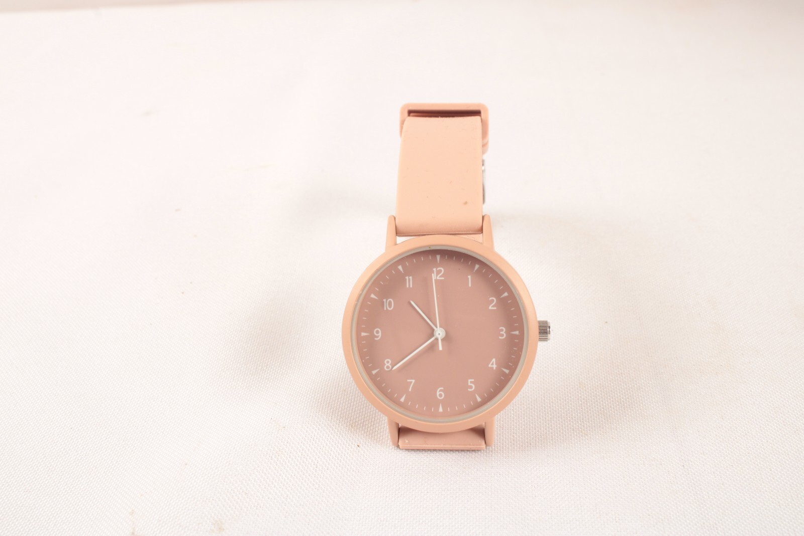 Unisex Adults Accutime Watch Pink Stainless Steel Case Japan Movt WORKS