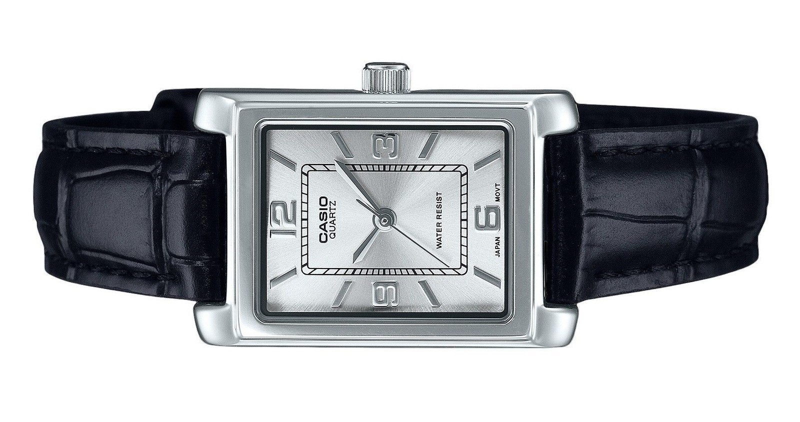 Casio Standard Silver Dial Quartz Leather Dress LTP-1234LL-7A Women’s Watch