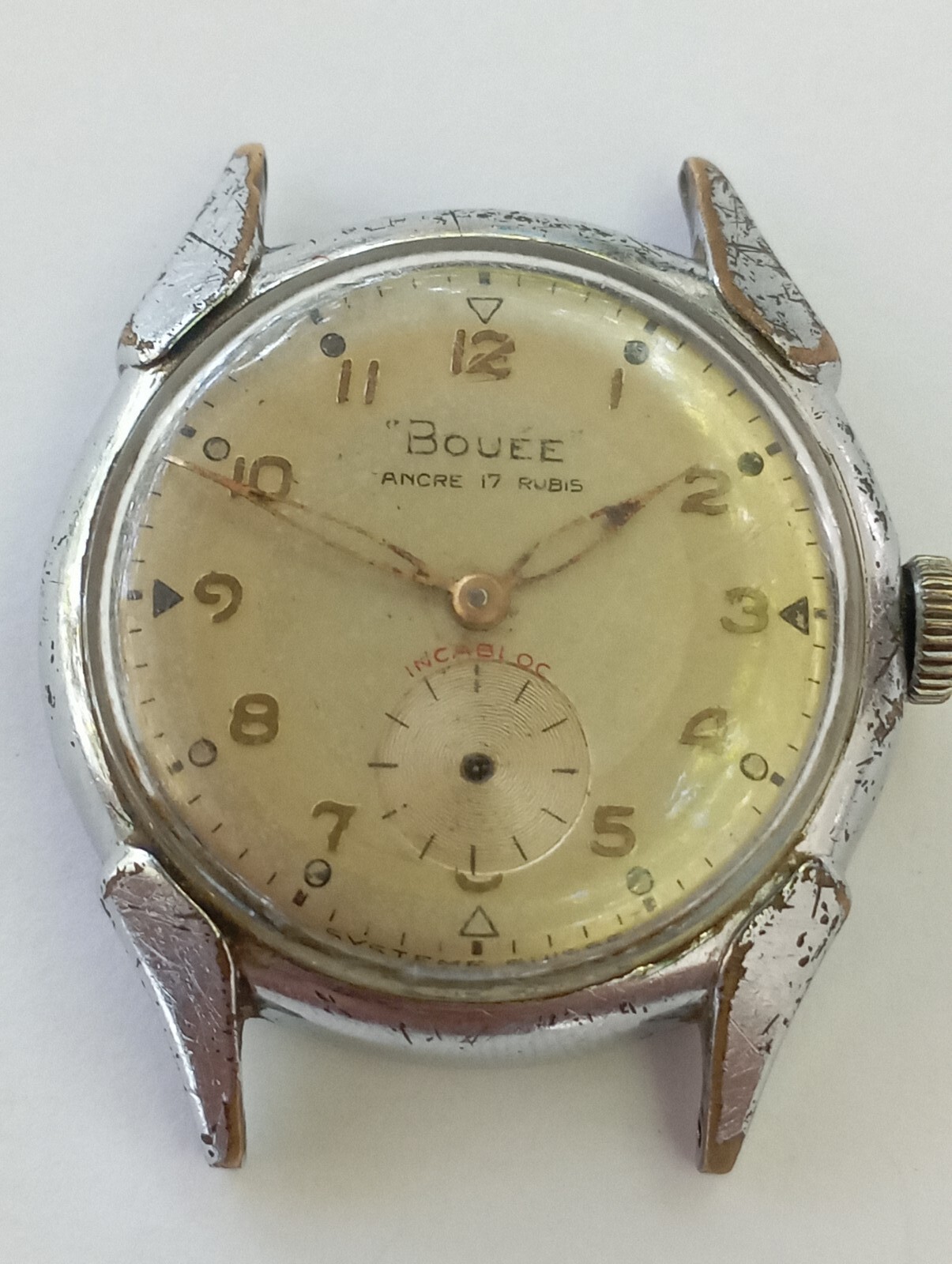 VINTAGE SWISS WWII MILITARY BOUEE ANCRE cal. Cupillard 233 from 1935 watch 40’s