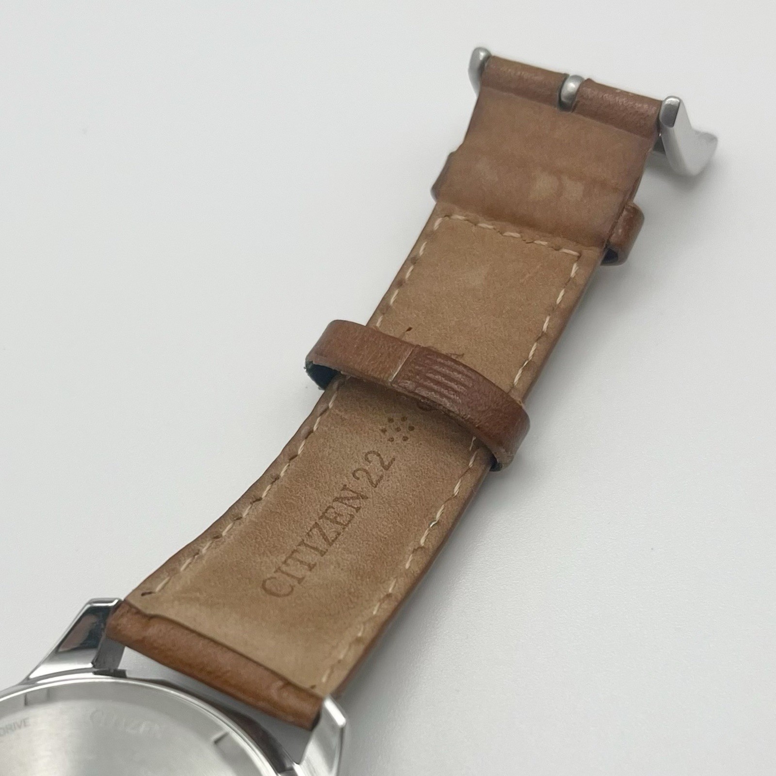 Citizen Eco-Drive Quartz Chronograph 10 BAR WR 44mm Date Tan Dial 3 Subdials