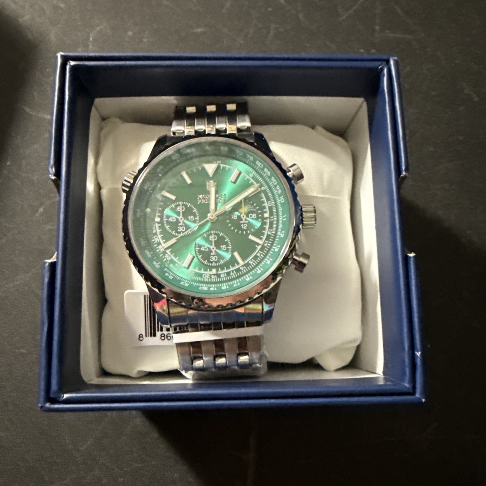Montres Prestige by Invicta Men’s Two-Tone Green Dial Quartz Watch New w/ Box