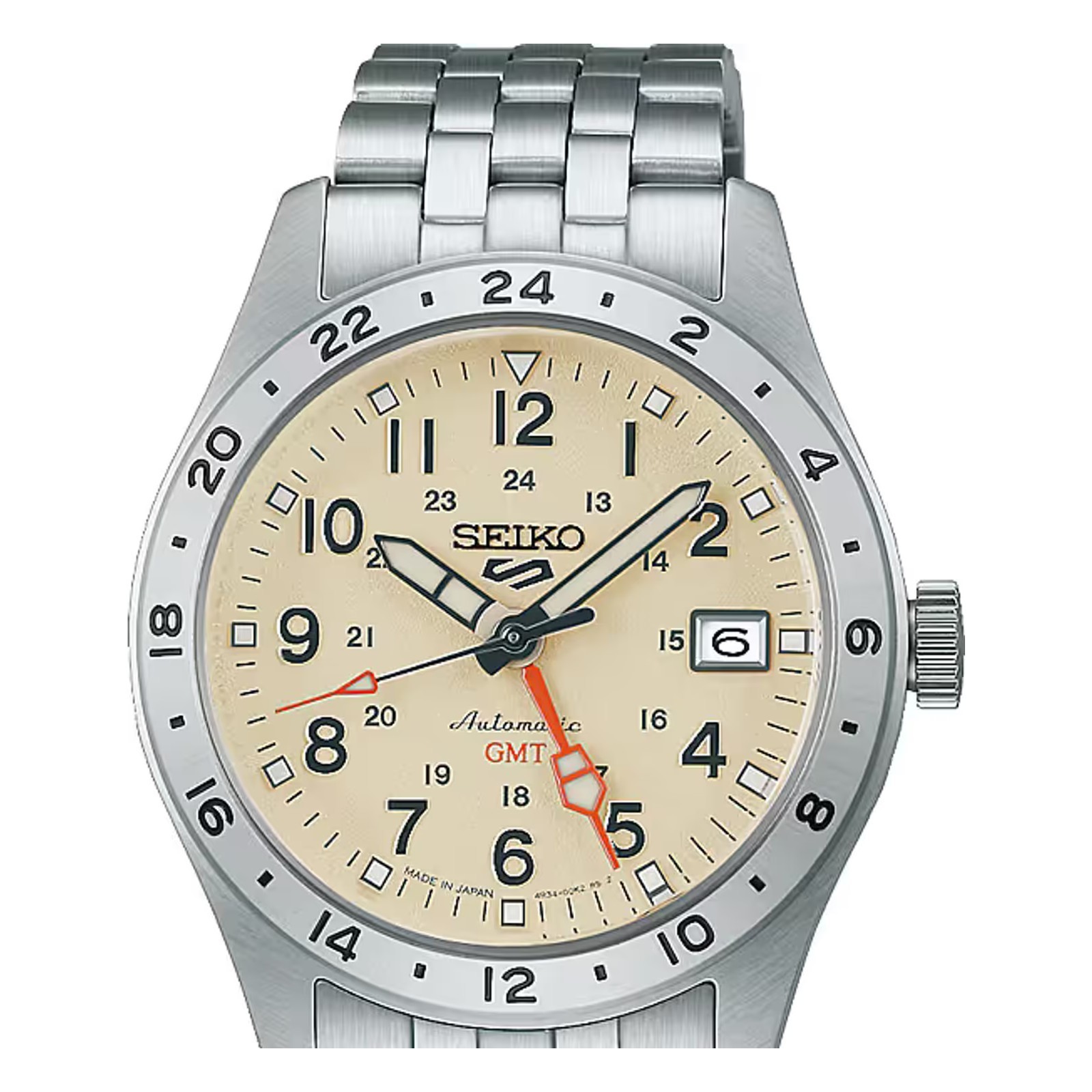 Seiko 5 Sports Field GMT HDB002J Sand Beige Automatic Mens Watch Japan Authentic