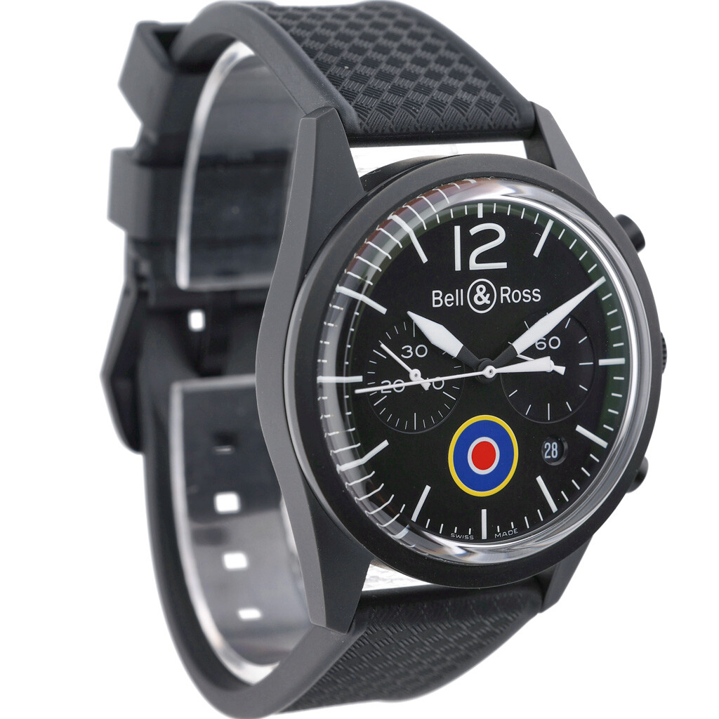 Bell & Ross Br126 BR 126-94-SC with 41mm PVD case and Black dial. Excellent c…