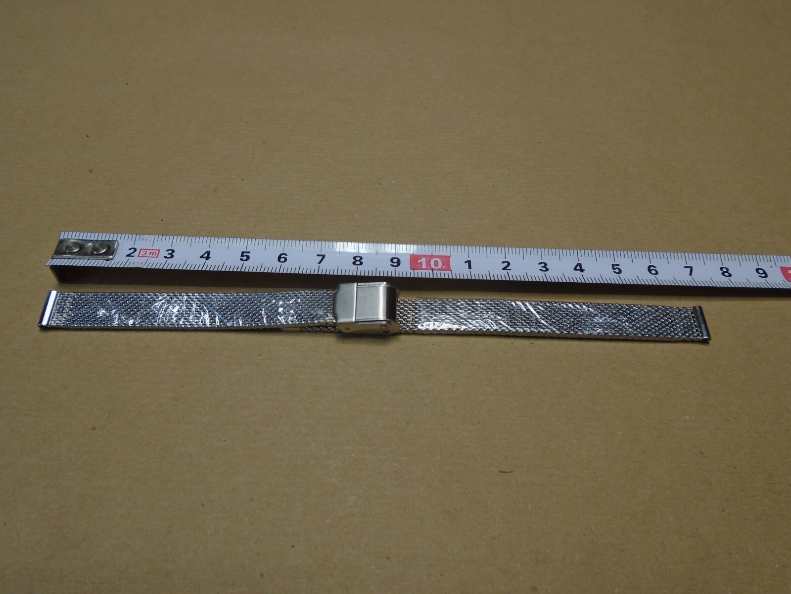 GENUINE TED BAKER SILVER STAINLESS STEEL MESH WATCH STRAP 17cm LONG X 10mm WIDE