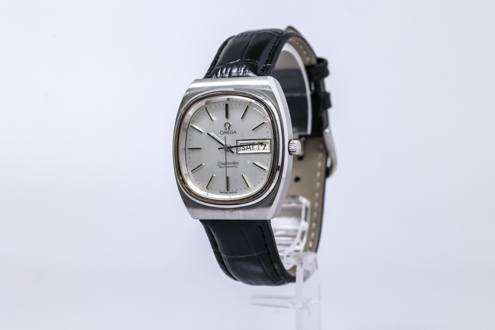 OH Serviced *NEAR MINT* Vintage OMEGA Seamaster Cal.1020 AT Day/Date 35mm Men TV