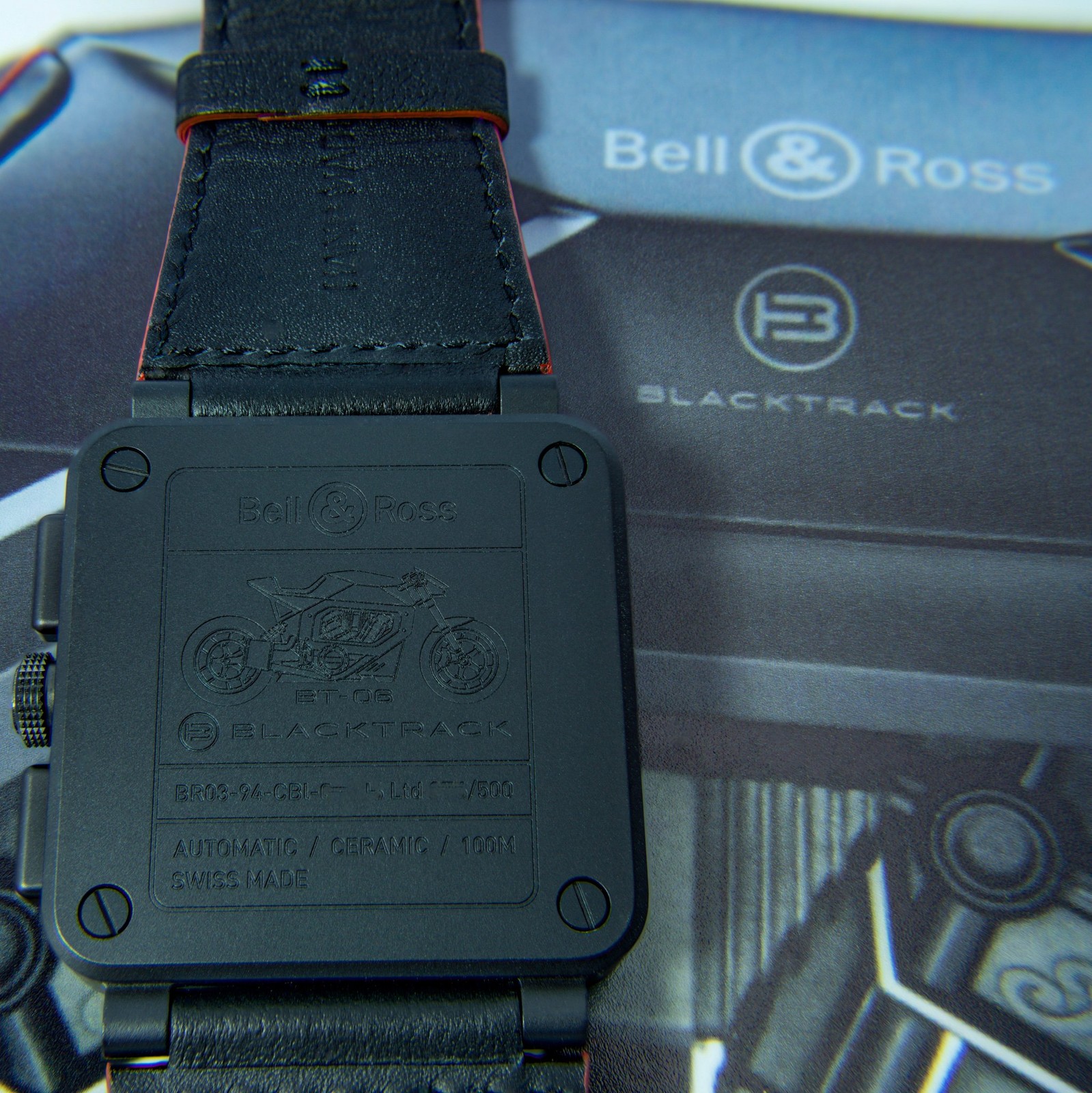 Bell & Ross BR03 Chrono Blacktrack BR0394-BTR-Ce/SCA