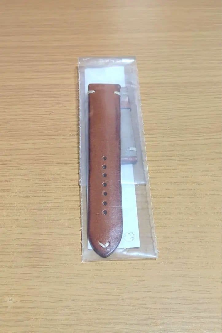 Montblanc Giosuferu 1858 Genuine Leather Belt Brown Parts Watch NEW Unused Rare