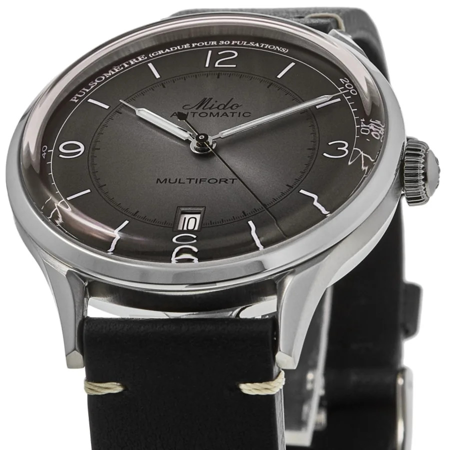 New Mido Multifort Patrimony Grey Dial Leather Men’s Watch M040.407.16.060.00