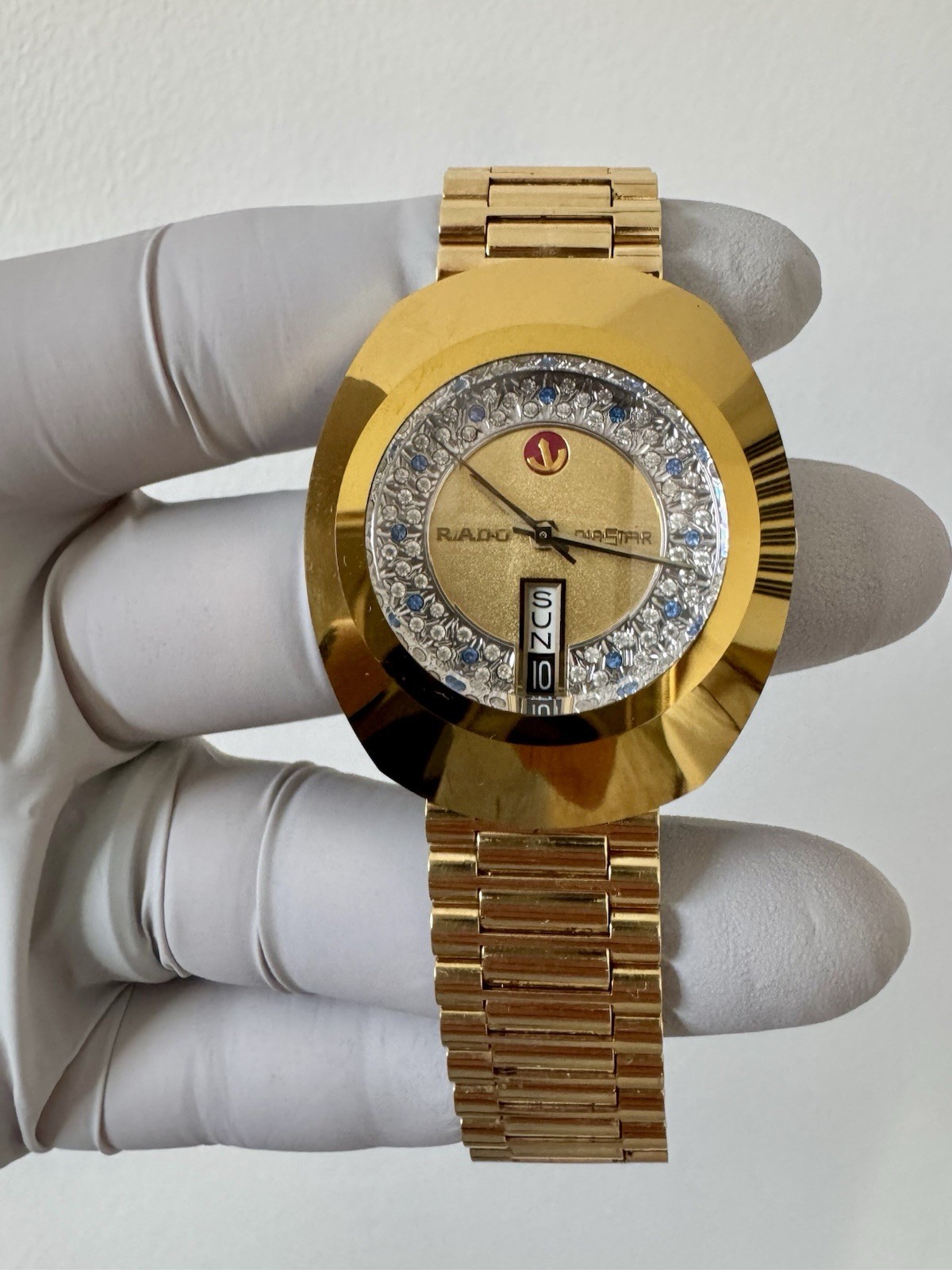 RADO Diastar 36mm Vintage Gold Automatic Watch. 636.0013.3. NWB+Papers. Read Dsc
