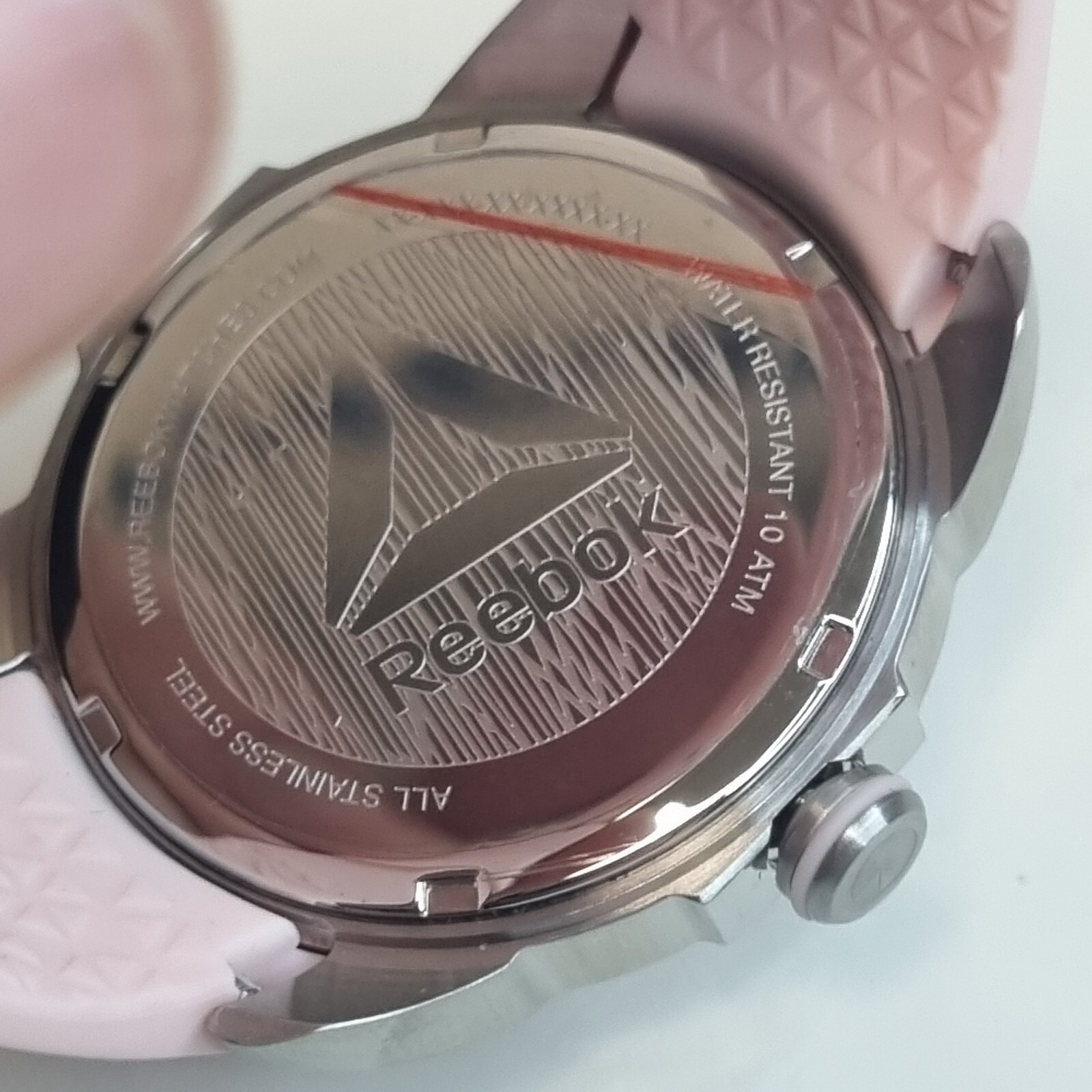 Reebok Impact With Gem Stones Pink & Silver Women’s Wrist Watch New Old Stock
