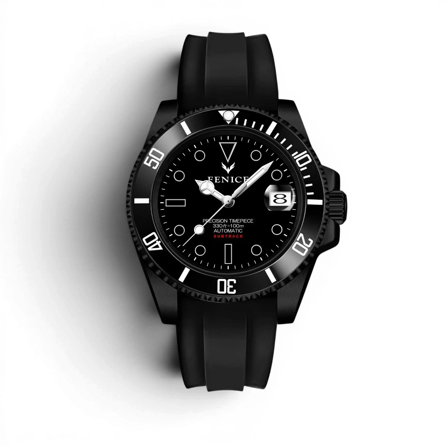Phoenix Subtrack Dumbledore Noir 10ATM Automatic Watch with Miyota Movement
