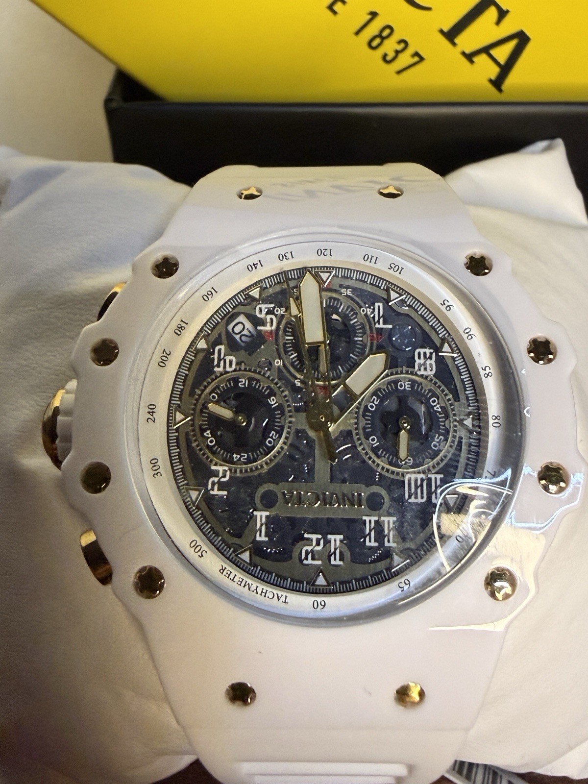 Invicta Racing Vaulthan Men’s Watch – 44mm. White