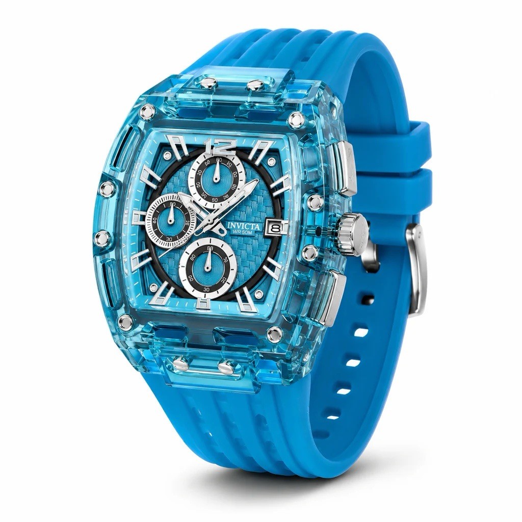 70141 Invicta S1 Rally Allogrip Men 42mm Blue Case Blue Metal Dial Blue Band
