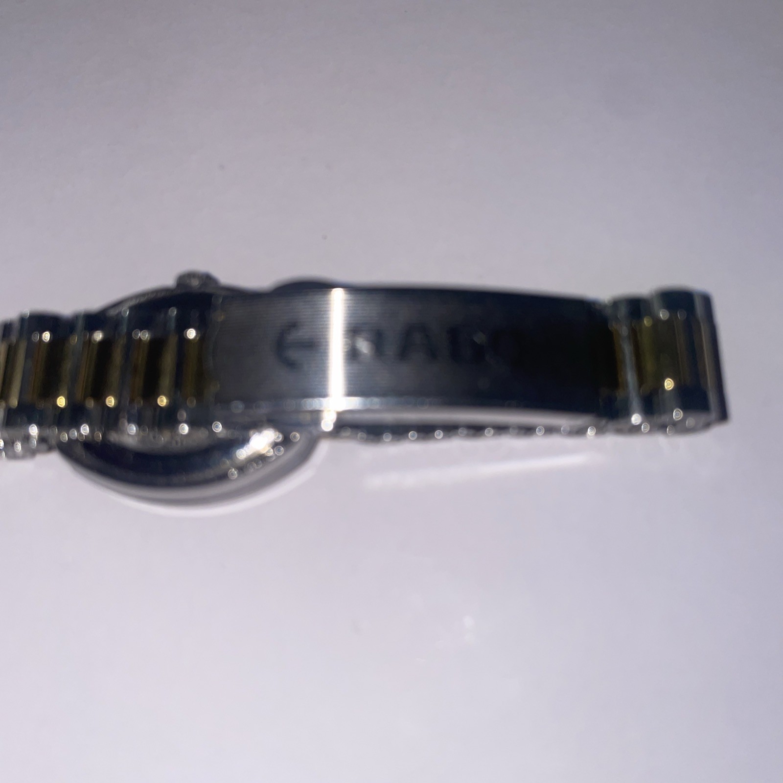 Rado DiaStar Swiss Made Quartz Women’s Gold Dial Two-Tone Bracelet Box Papers