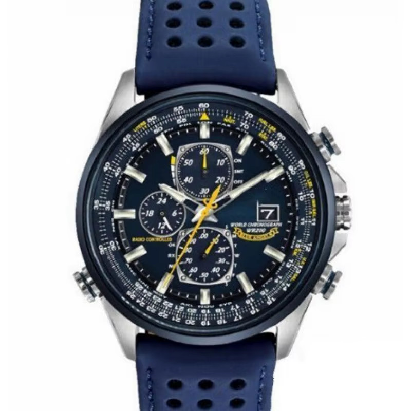 Blue Angels Watch for Men, Pilot Military Aviation Watch, Stainless Steel Bracel