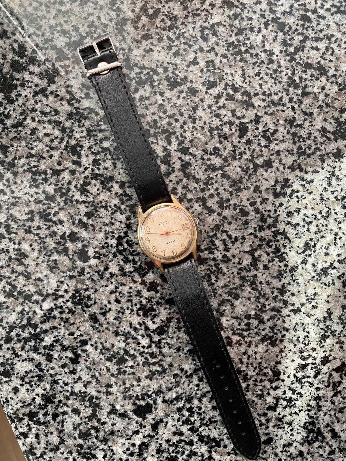 Vintage Rare Wostok Watch Soviet USSR Vostok mechanical Wristwach Gold Plated AU