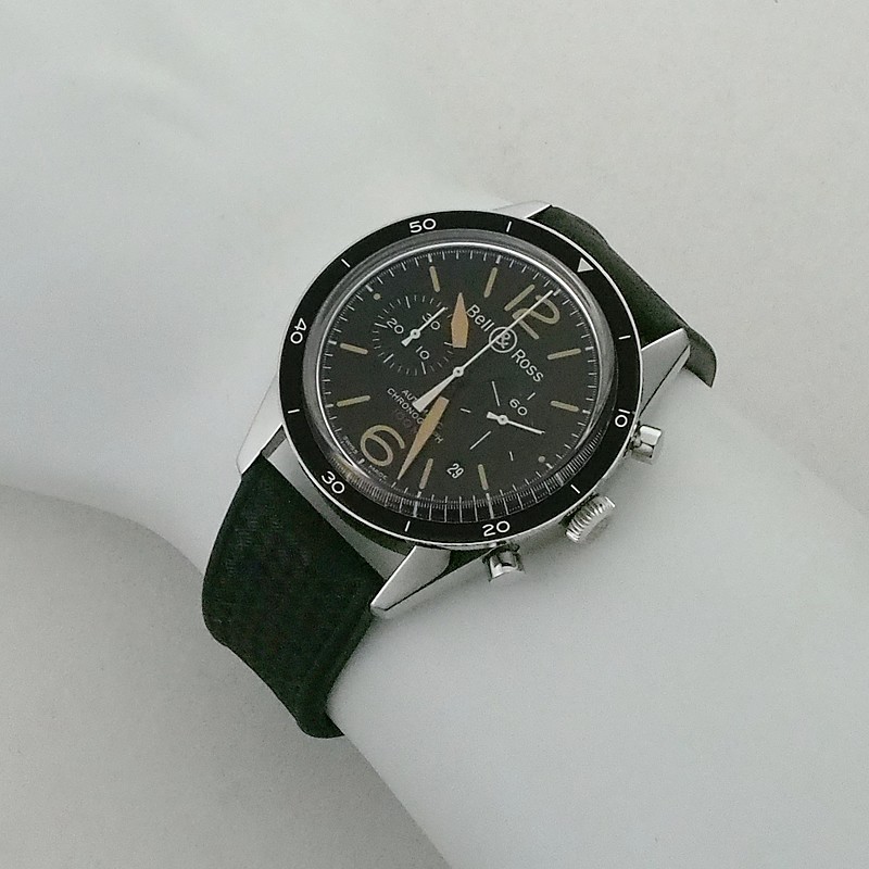 Bell & Ross Vintage 126 Chronograph BR126-94-SP Automatic Black Dial Men’s Watch