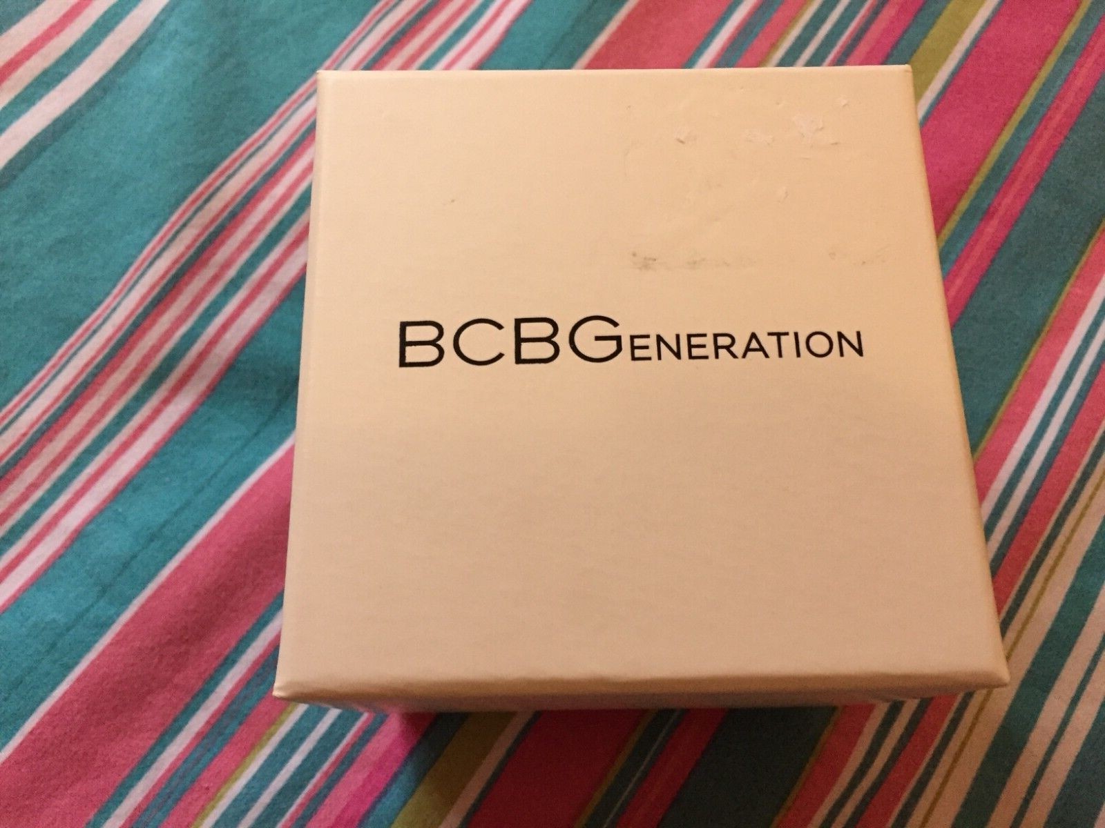 BCBGeneration watch steel bnwt boxed on cushion stars round see description