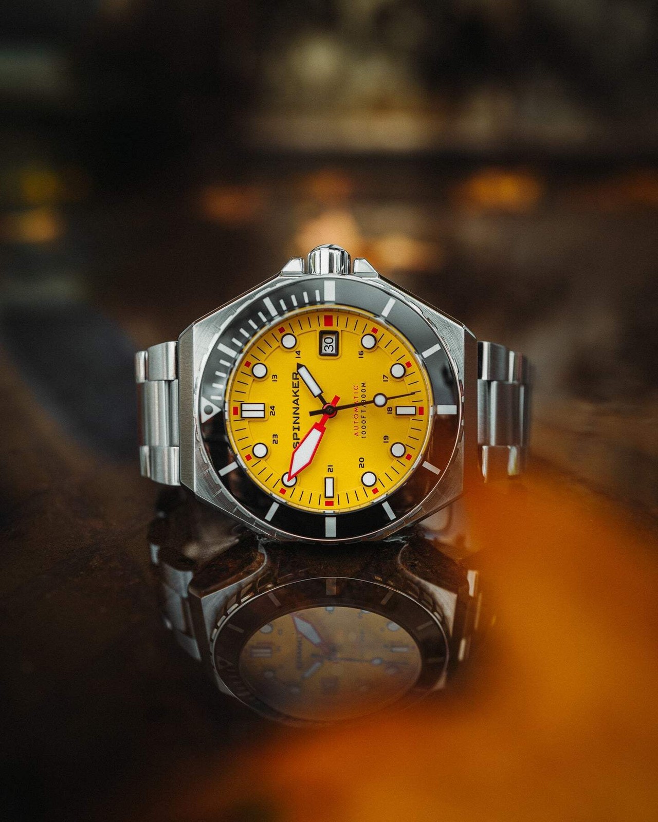 Spinnaker Dumas Stainless Steel 44mm Japanese Automatic Wristwatch