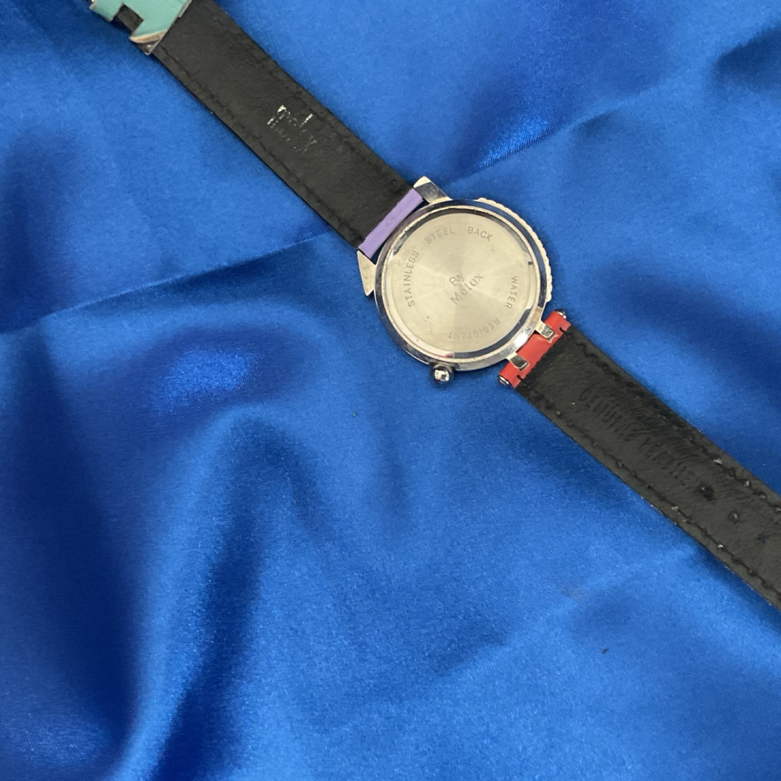 Vintage MELUX Pop Art Graphic Strap Watch – 1990’s Swiss/European