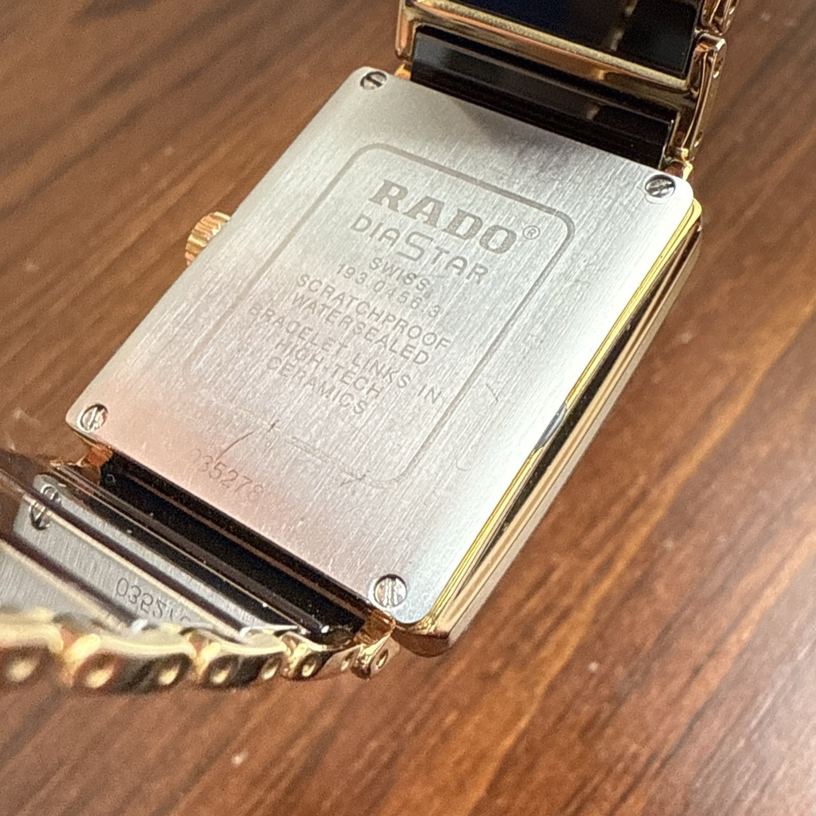 RADO 193.0456.3 DiaStar Black/Gold Ana Digi Men’s Watch MINT