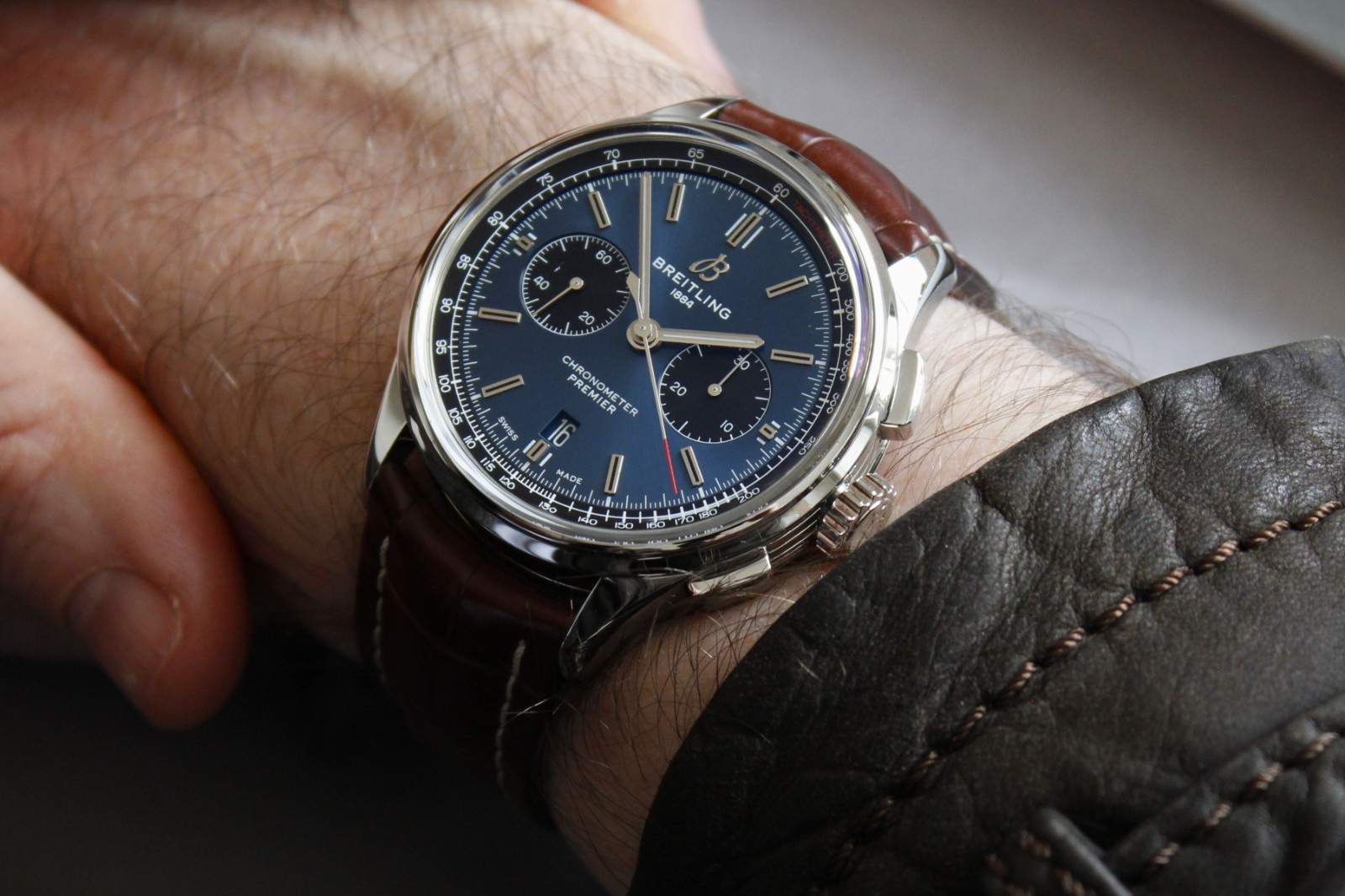 Breitling Premier B01 Chronograph 42 AB0118 2023 Full Set inc Warranty 2x Straps