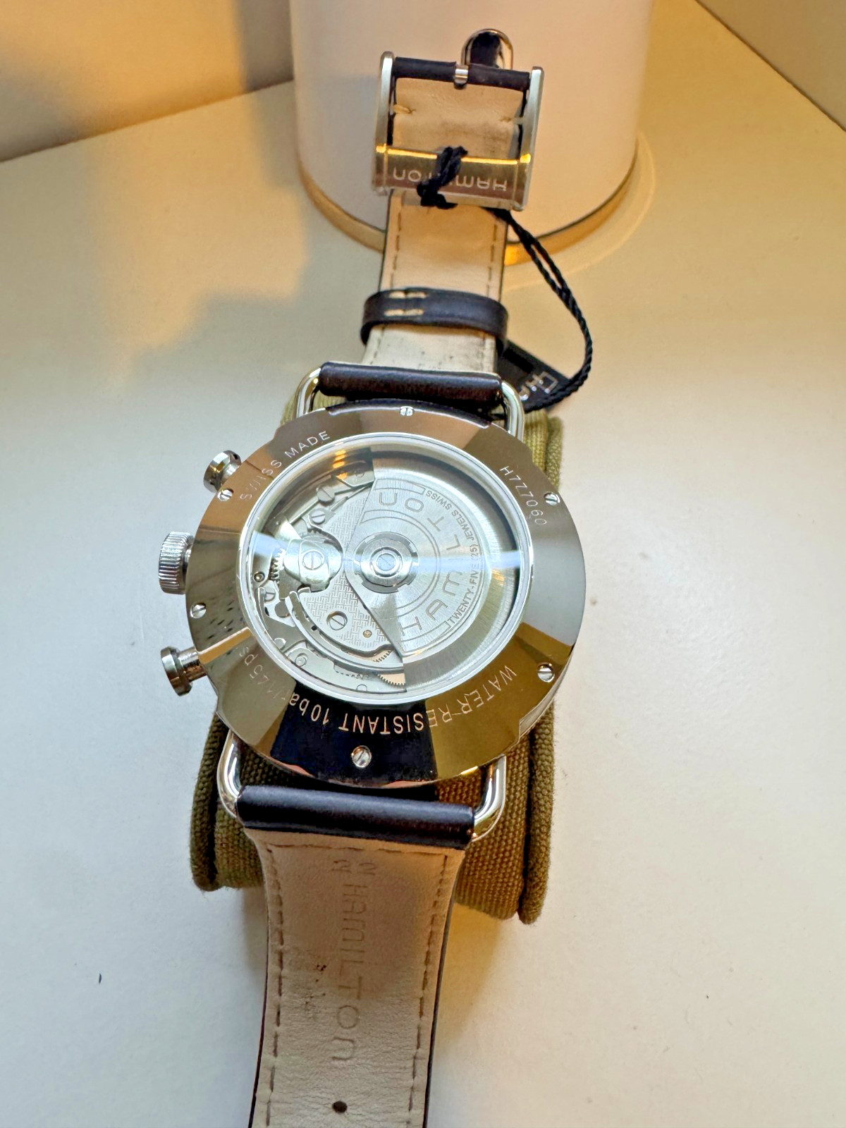Hamilton Navy Pioneer Auto Chrono Khaki