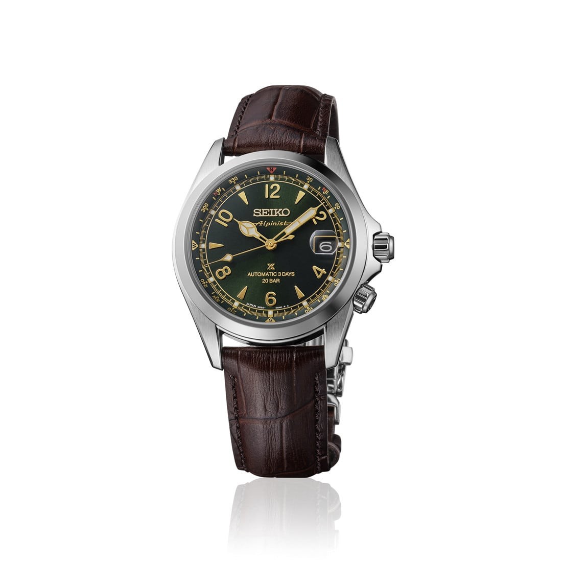 New Seiko Prospex Land Aplinist Green Dial Men’s Watch SPB507