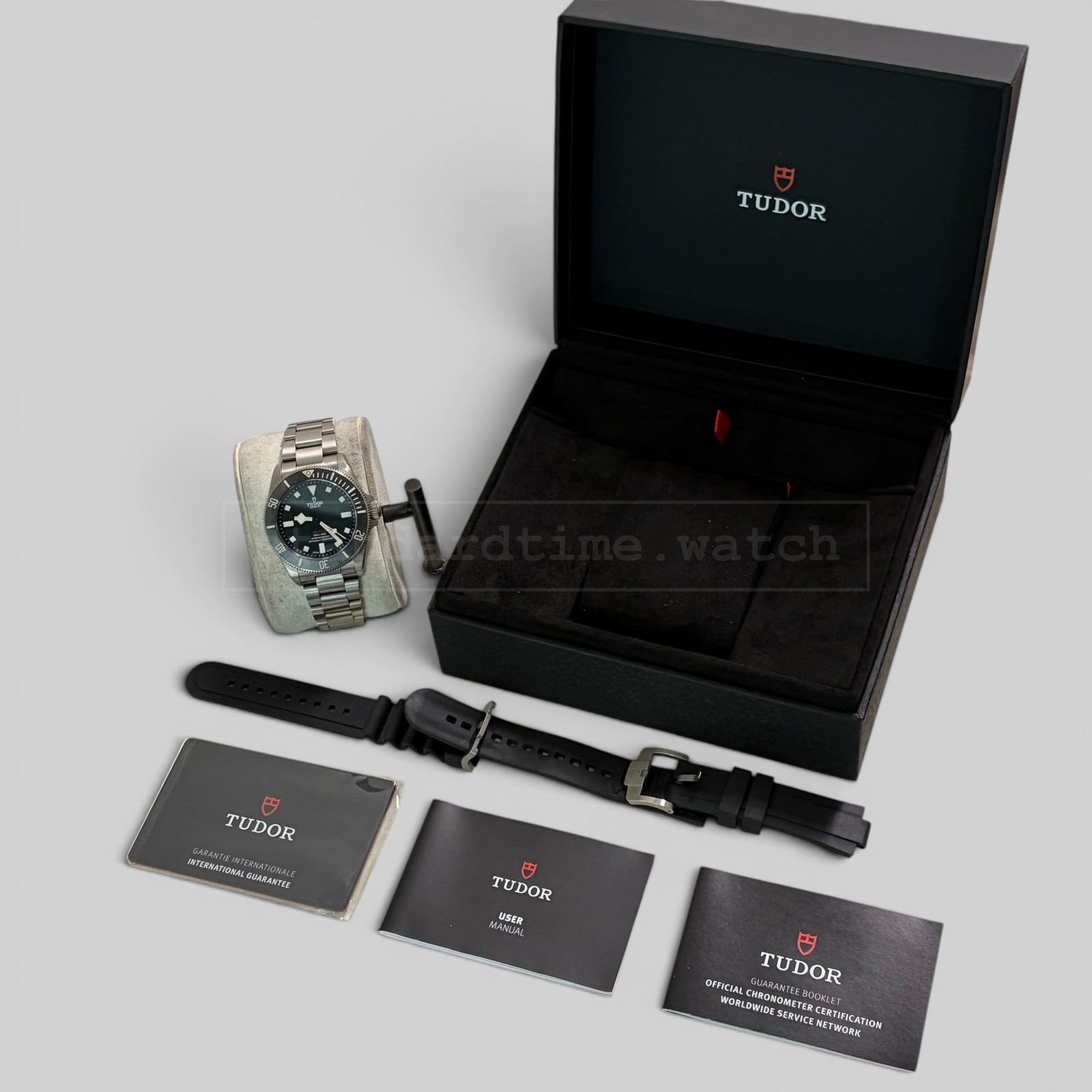 Tudor Pelagos 39MM Titanium+ Rubber Strap Full Set 25407N 25407N Pre-Owned Watch