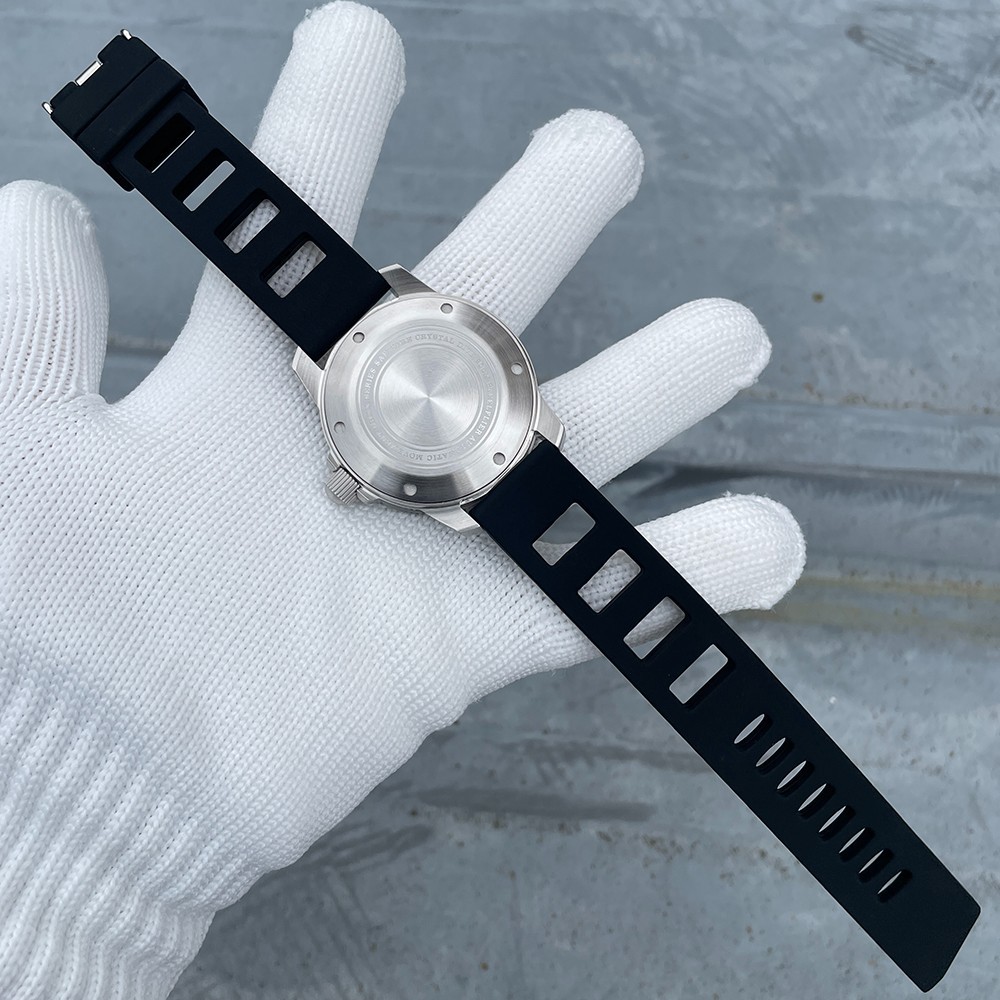 Steeldive Steelflier SF787, Pilot, NH36, Sapphire, Lume, Diver, Diving, Rubber