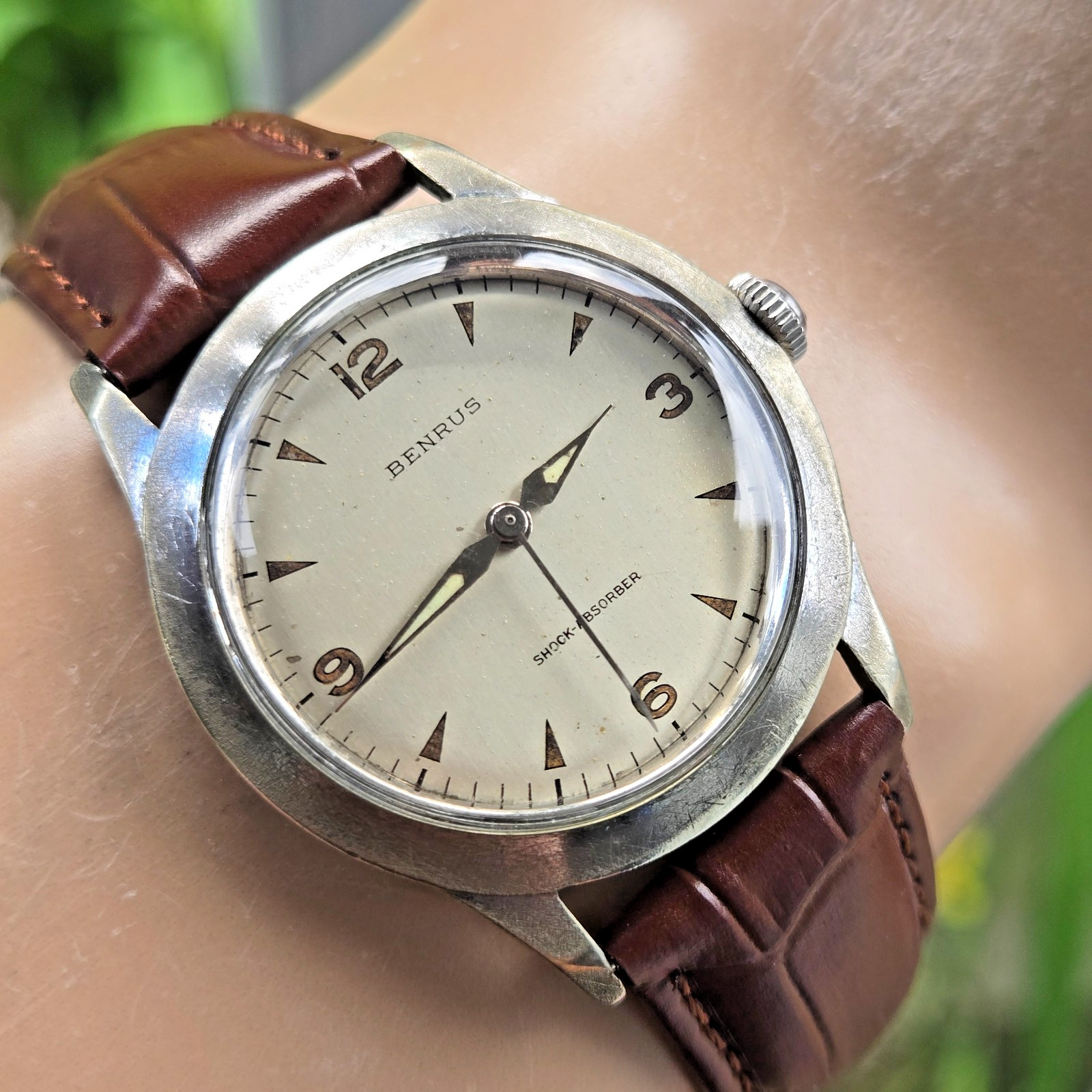 Vintage BENRUS men’s manual wind watch ETA 2370 17Jewels swiss 1960s