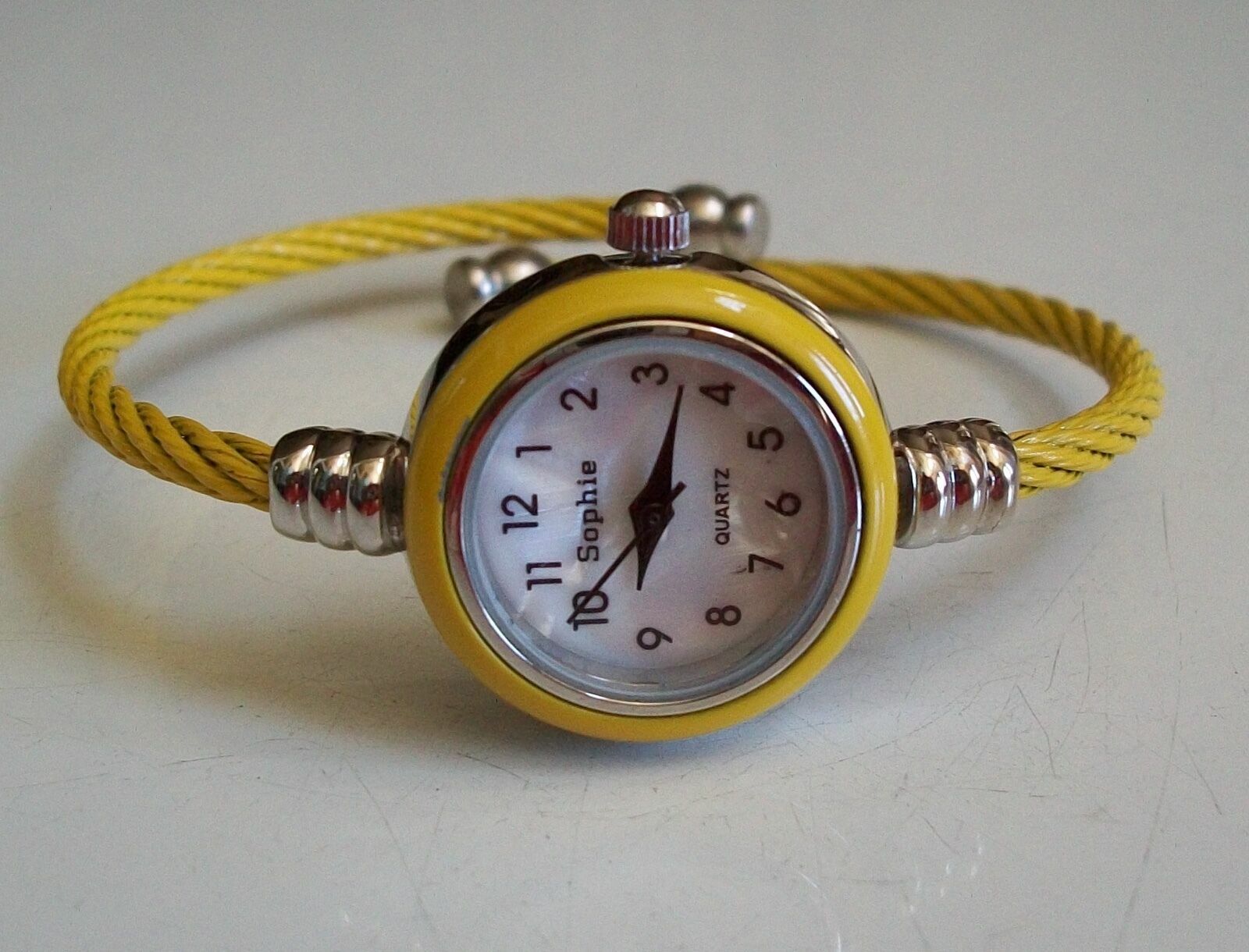 Assorted Color Number Dial Cable Band Ladies Girl’s Bangle Cuff Fashion Watch