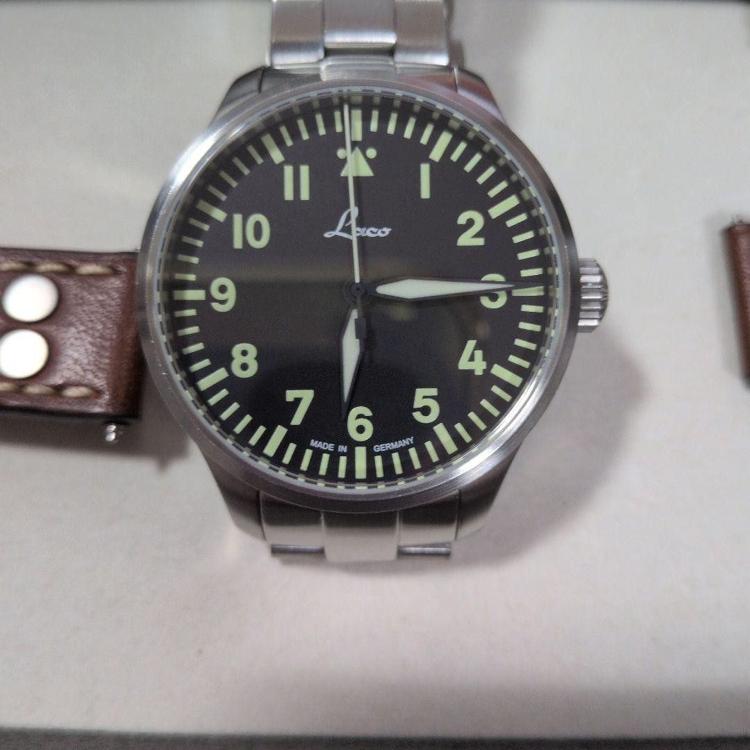 Laco Augsburg 861988 Pilot Watch 39mm Automatic with Accessories Used